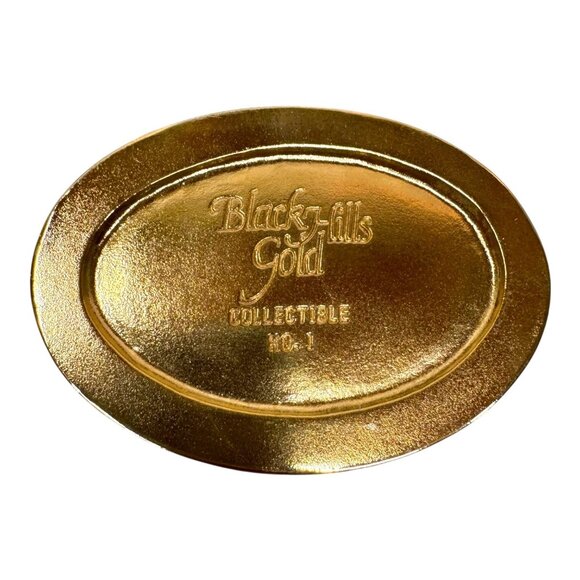 Black Hills Gold Mount Rushmore Oval Trinket Jewelry Box RARE Inlaid Gemstones - Picture 13 of 13